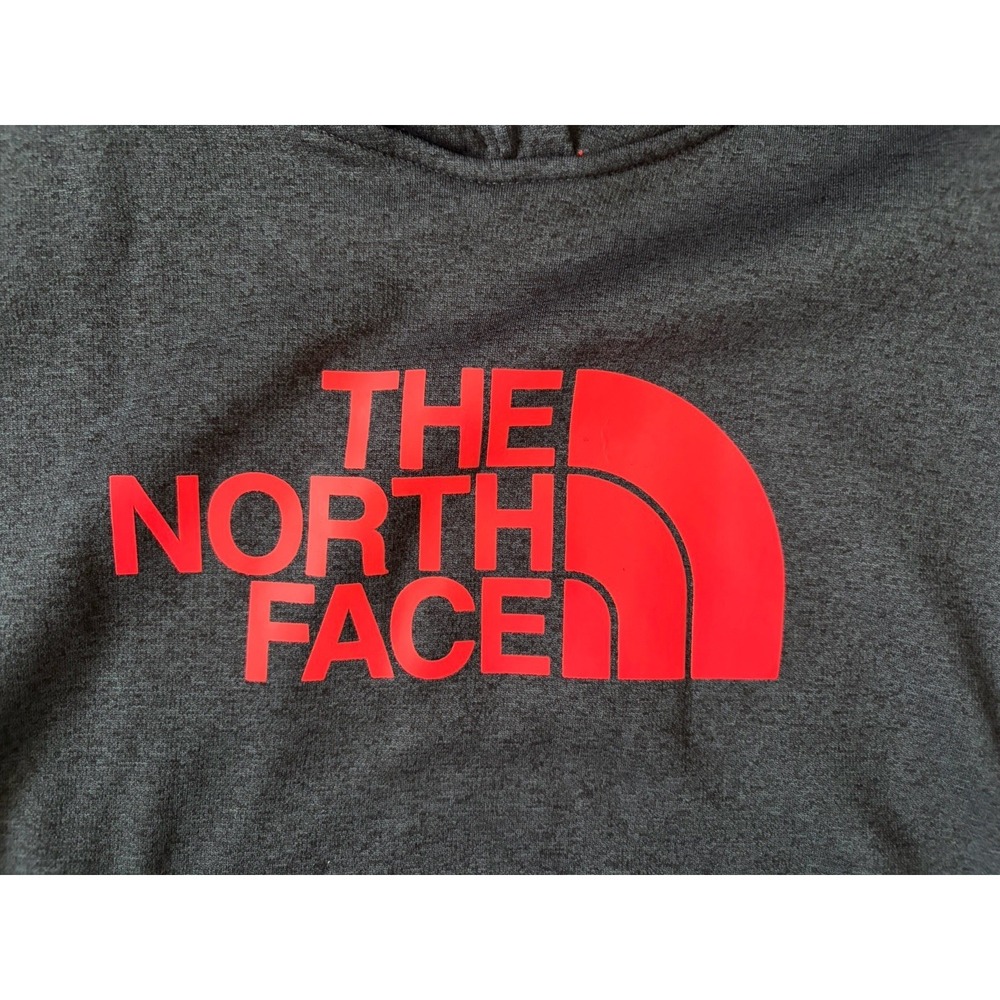 The North Face Long Sleeve Hoodie Sweatshirt Black Pink Logo Women's Large JBHS - Picture 7 of 9